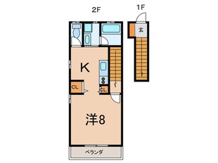 ジャスティスⅡ番館の物件間取画像